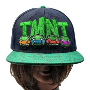 Nickelodeon TEENAGE MUTANT NINJA TURTLES Cowabanga Snapback Hat Cap TMNT EUC